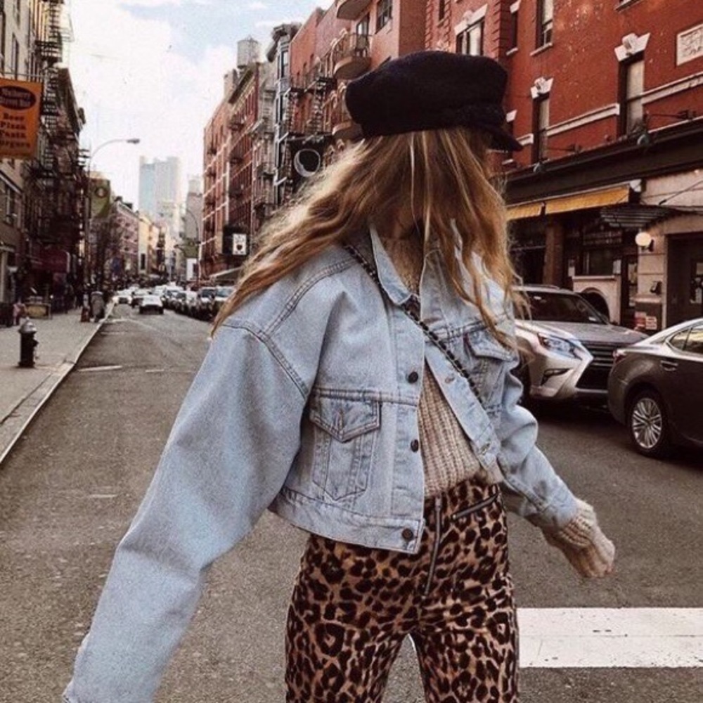 Re/done cropped jacket